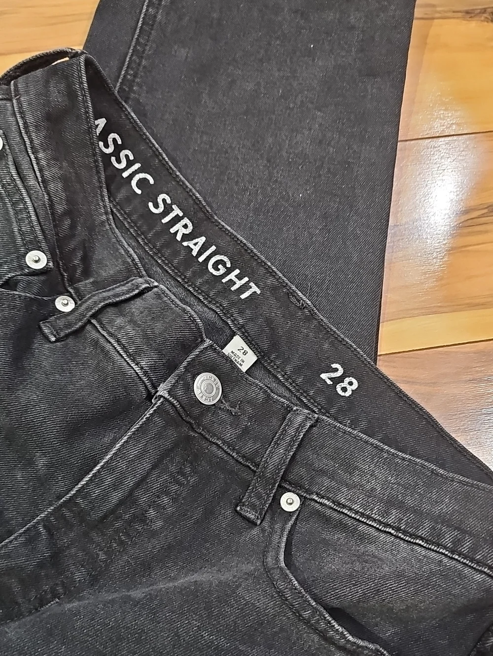 J. Crew Women's 28 Classic Straight Black Straight Leg Jeans